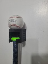 BASEBALL BAT RACK for ALUMINUM or WOOD VERTICAL WALL MOUNT Grab and Go