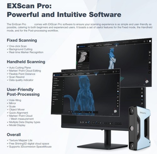 Shining3D Einscan Pro HD Palmare 3D Scanner Full Pack with Marker Helper - 第 10/11 張圖片