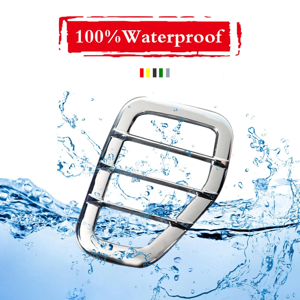 Cubiertas protectoras de luz de marcador lateral para guardabarros delantero adornos cromados para Hummer H3 2006-2010 Foto 4 de 4