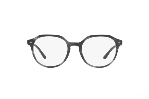 Montatura Occhiali da Vista Uomo Giorgio Armani 7132 5561 Grigio Rotondo  Tondo | eBay
