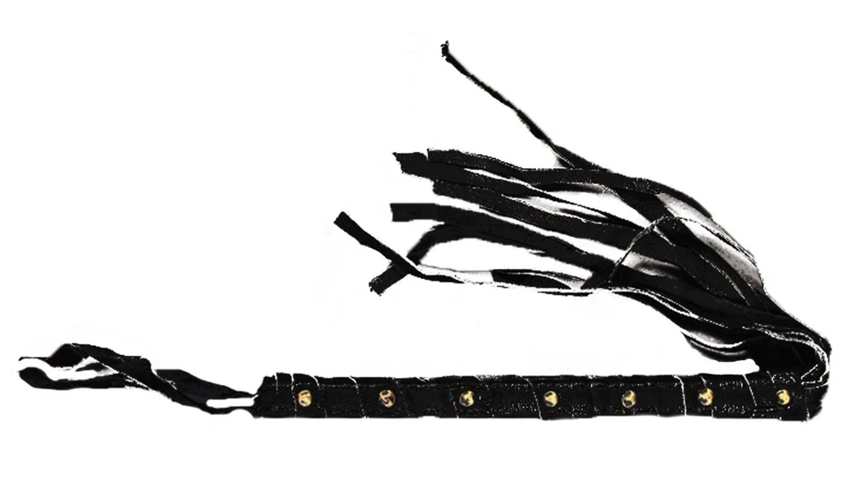 Disfraz de Halloween de cuero gótico Cosplay CATO O'NINE COLA LÁTIGO UTILERÍA FETICHE ARMA Foto 2 de 2