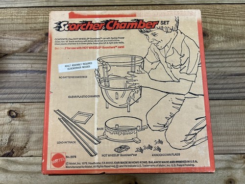 VTG NOS 1978 Mattel Hot Wheels Scorcher Chamber Set Original Box SEALED No. 2974 - 第 6/11 張圖片