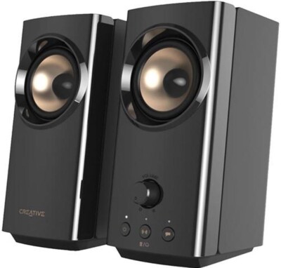 Creative2.0 Compact Hi-Fi Desktop Speakers with Clear Dialog Model 51MF1705AA000
