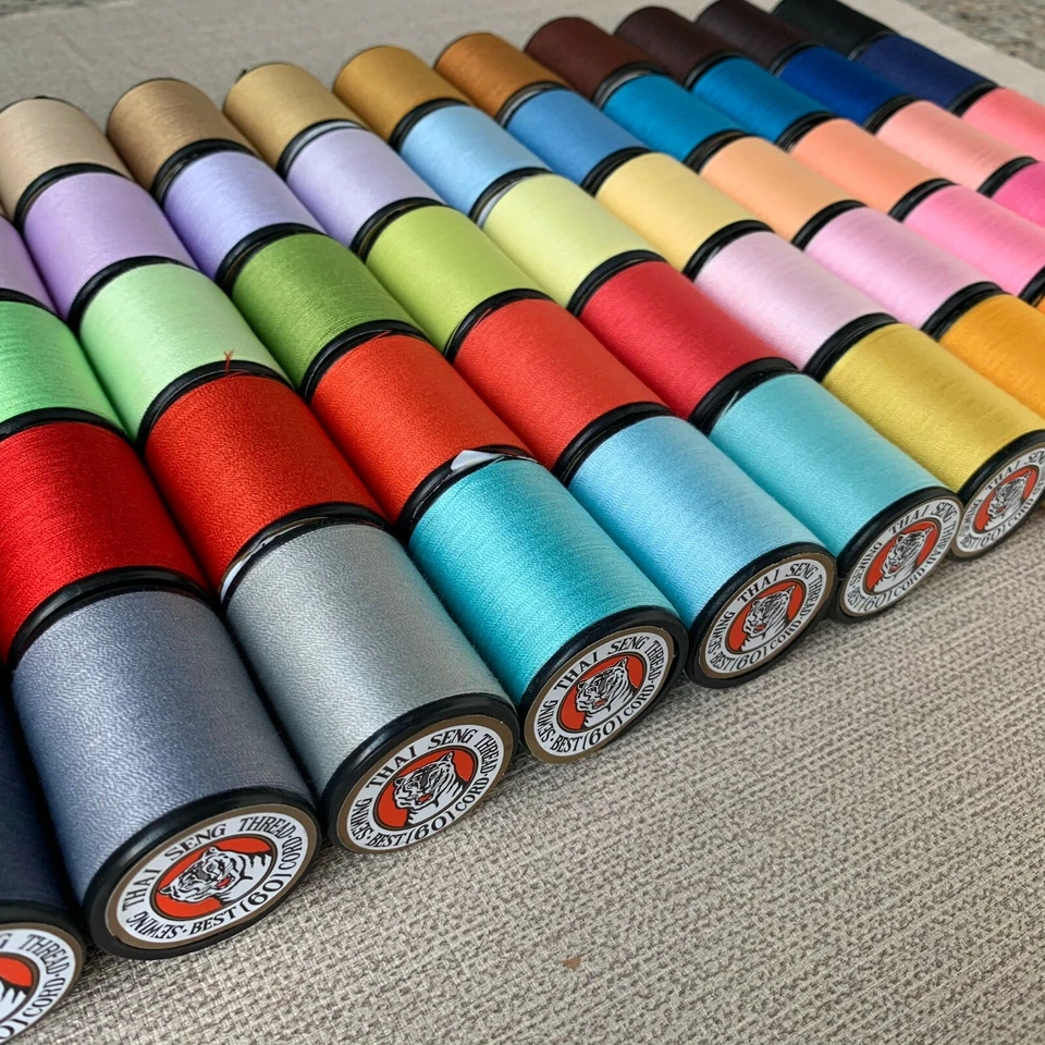 Multi Colors Set 60 Spools Sewing Thread All Purpose Spun Polyester 600 Yards - Image 3 of 4