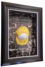 Framed LEWIS HAMILTON Signed Baseball CAP Autograph Hat Display * & Cert *
