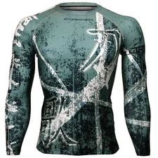 [FX-116G] BTOPERFORM Compression Shirt Skin Tight Base layer Rash guard MMA BJJ