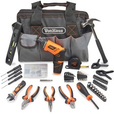 Hand Drill and Household Tool Kit - 94pc Tool Kit for Beginners - VonHaus
