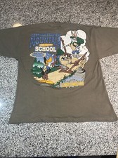 Vtg 1990  s Taz Camping Adventure T-Shirt Large Looney Tunes