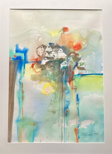 Doris Termath, signierte Mischtechnik " Landschaft " 1999