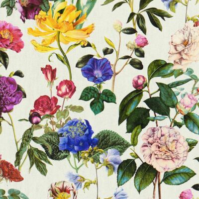 AS Creation White/Multi 373361 Floral Wallpaper Jette Joop Flowers And Leaves