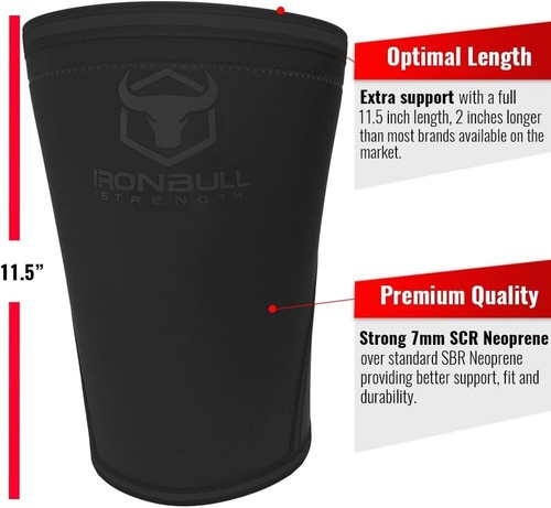 Unisex 7mm Neoprene Knee Sleeves - Durable Support for Weightlifting & CrossFit - Picture 5 of 7