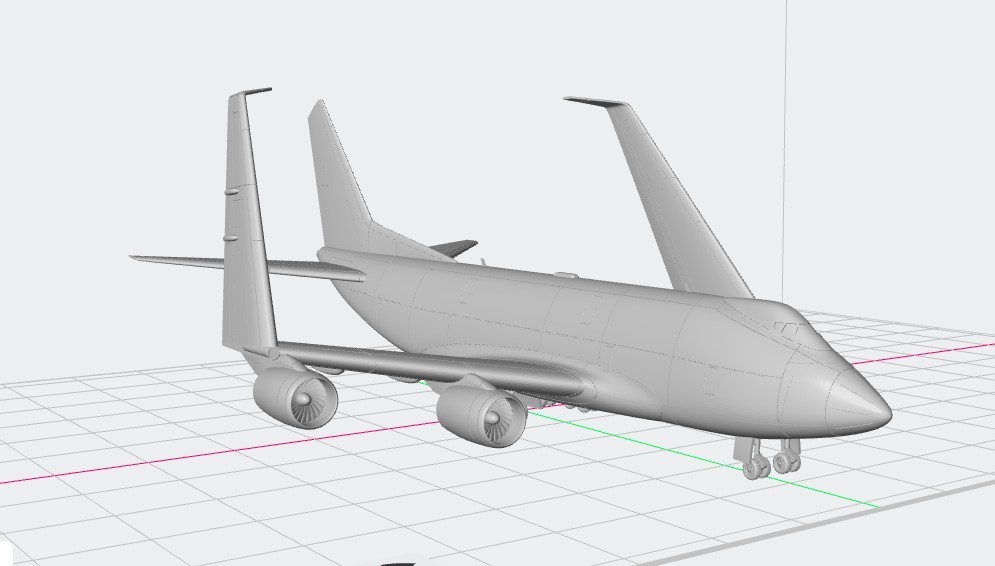 Kit Maquette Sukhoi KR 860 Cargo 1/200 en Impression 3D pour Collectionneur d'Aviation Rare