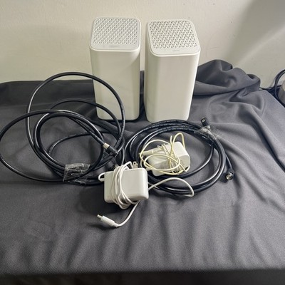 2 PCs Comcast Xfinity XB7-T Modems WiFi Router W OEM Power Adapter and Coax Cab