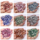 Craft DIY Acrylic Tiny 2mm Square Flatback Rhinestone Gems +Storage Box Nail Art