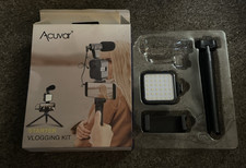 Starter Vlogging Kit Incomplete Has Tripod, LED Panel  Phone Holder NO Mic 