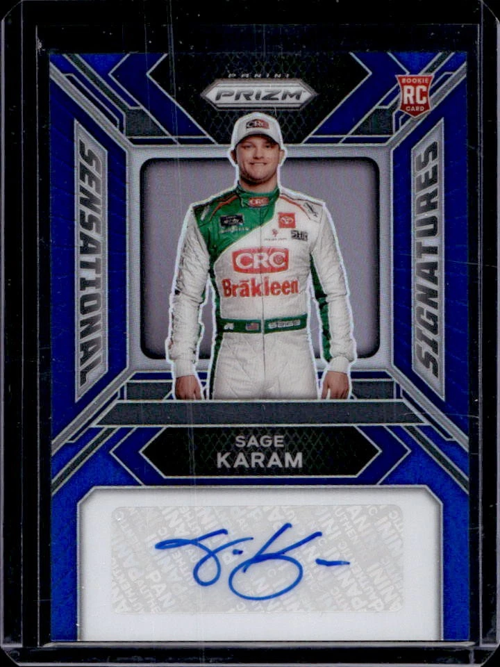 Sage Karam trading card