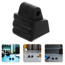 2Pcs Universal Roller Skate Brake Pads Black PVC Reusable Safety Stopper