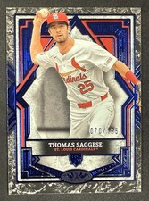 Thomas Saggese #86 | 2025 Topps Tier One Rookie Purple Foil /125 - STL Cardinals