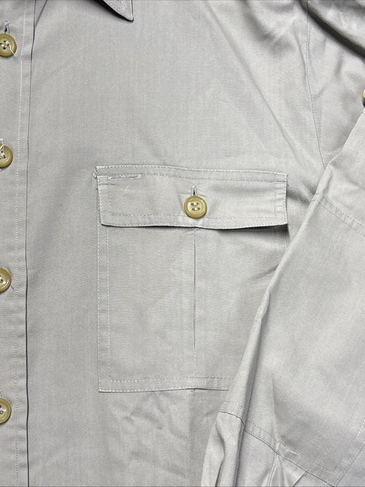 Camisa Tilley Durables Para Hombre Grande Caqui Abotonada Manga Larga Exterior Safari Foto 4 de 4