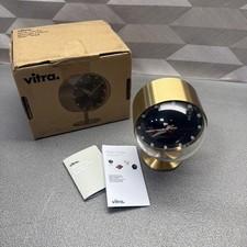 VITRA DESK CLOCK BRASS ACRYLIC GLASS JACQUELI...