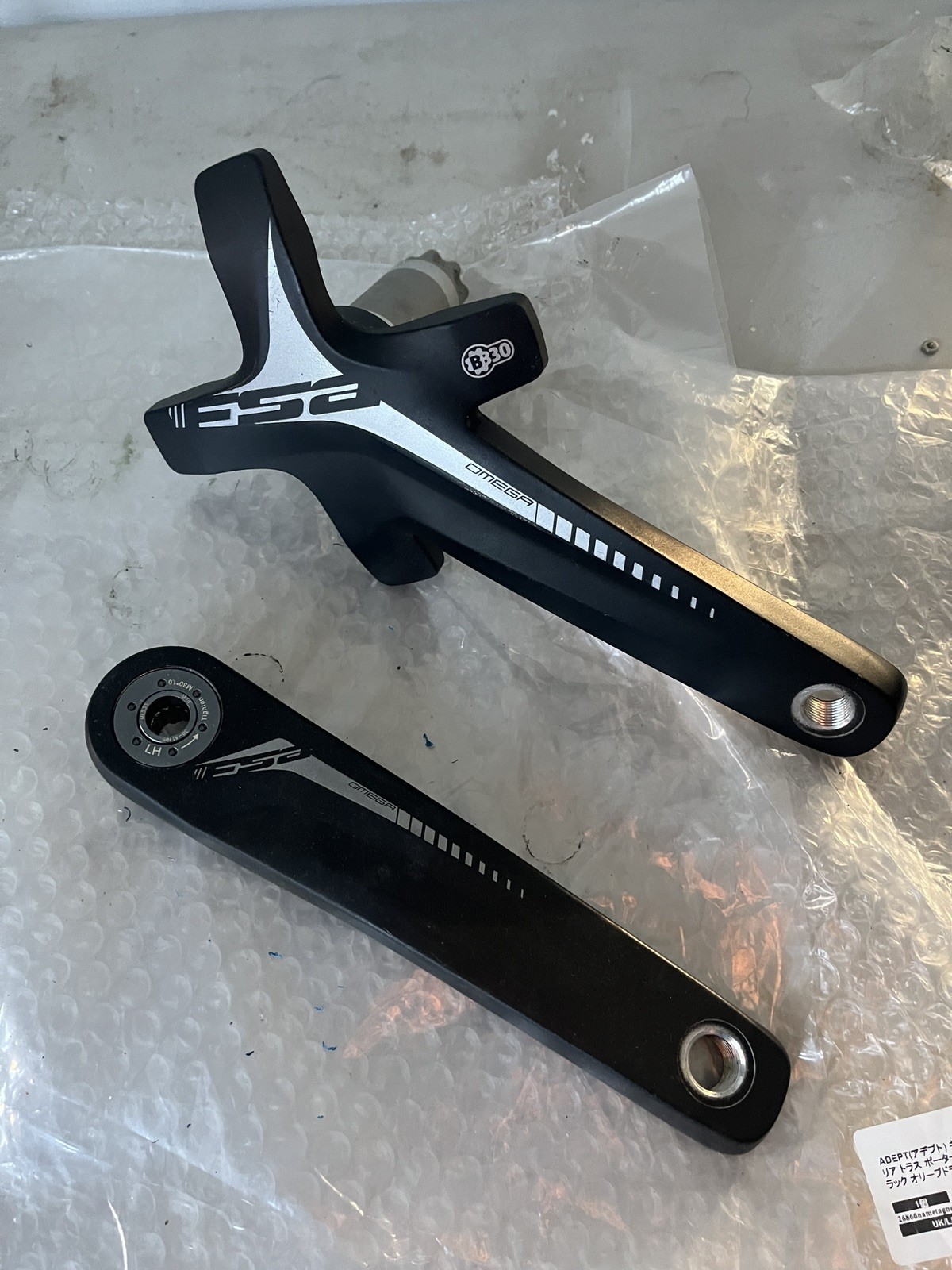 New FSA Omega BB30 4-bolt 120/90mm BCD 170mm Arm Length Road Bike Crankset