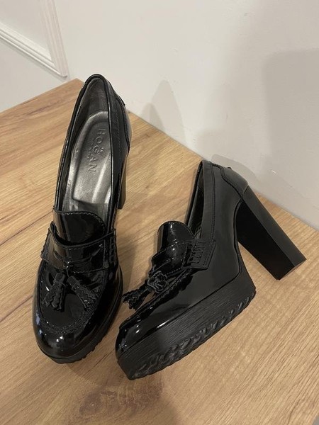 Women Hogan Loafers Black 39
