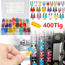 400 KFZ SICHERUNGEN IM SET 2 ~ 40A 11+19 MM AUTO FLACHSICHERUNGEN SORTIMENT DE