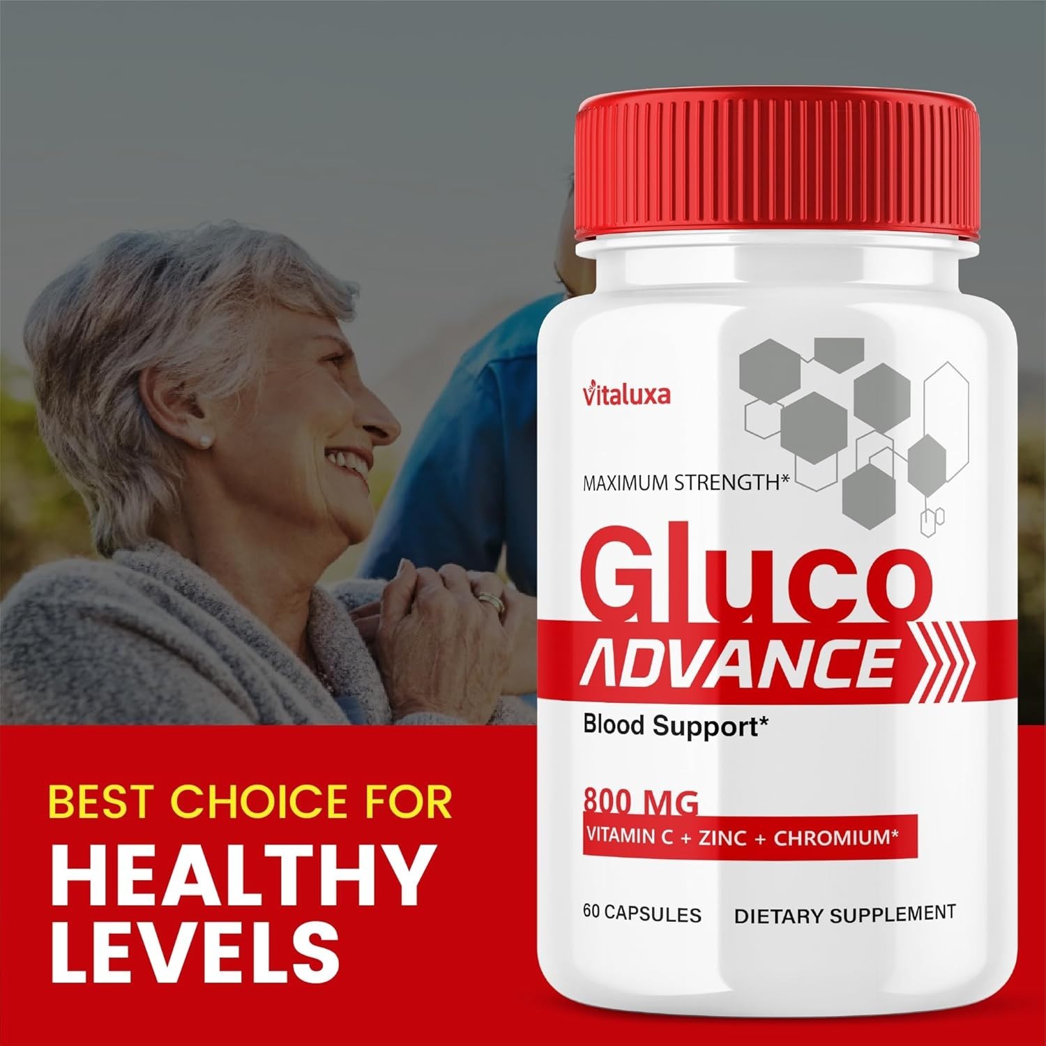 3 Pack GlucoAdvance Capsules - Natural Blood Support & Glucose Balance 180 Ct thumbnail 4