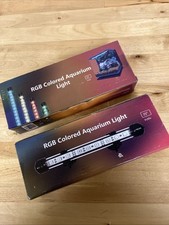 RGB Aquarium Light 7.5" 9 LEDS 16 colors 4 modes Small Aquariums Remote Control