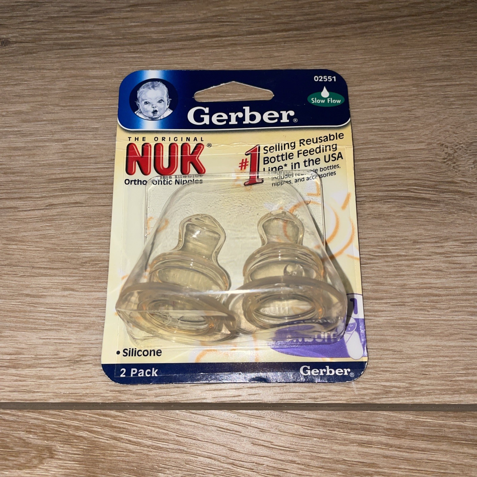 Vintage 2004 Gerber NUK Orthodontic Silicone Bottle Nipples 