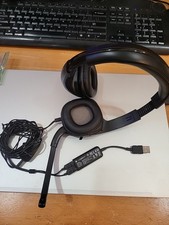Plantronics A355 Wired Headphones w/ Mic Gaming office PLUS Logitech A-00061
