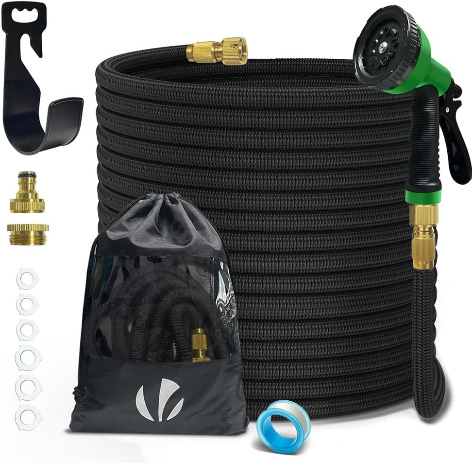 Tubo da Giardino Estensibile 30m con Pistola Spruzzo Professionale