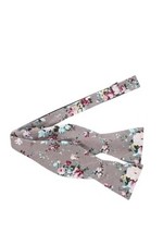 Men's Floral Bow Tie Self Tie Great for Weddings, Elopement, Wedding Sandy