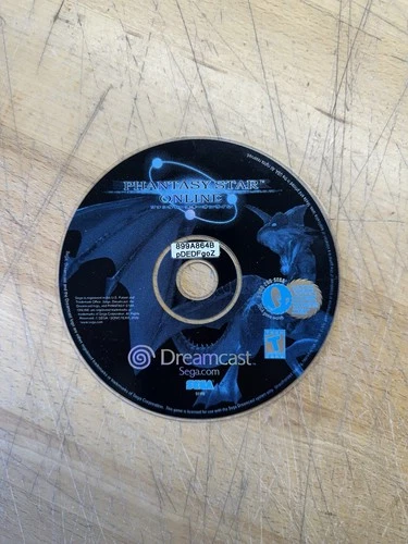 Sega Dreamcast Phantasy Star Online Disc Only Authentic