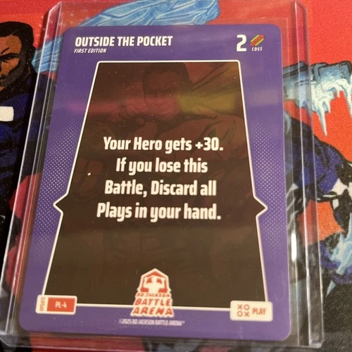 2025 Bo Jackson Battle Arena Update Outside The Pocket SSP Play Card #PL-4