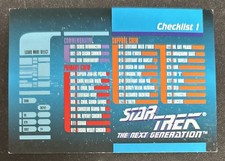 1992 Impel Star Trek The Next Generation Checklist 1 (Shows 001-064) Card 119 GD