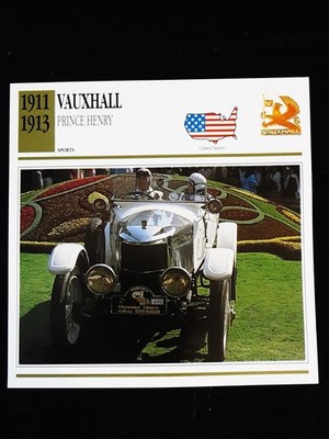 U.S.A. Cars Photo Spec Sheet Info Edito-ServiceS.A., Text in English Lot A