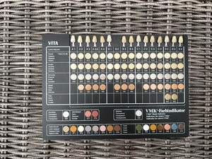 Vita VMK Shade Indicator Guide Dental Teeth Porcelain Layering  68 Powders FLAW