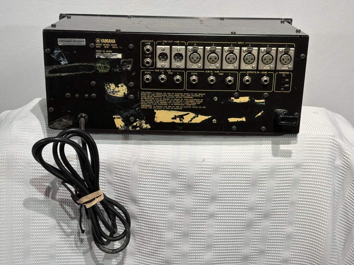 Yamaha M406 6-Channel Rackmount Audio Mixer - TESTED | eBay