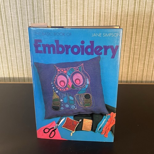 1973 Embroidery Jane Simpson How To Patterns Projects Vintage Sewing Book