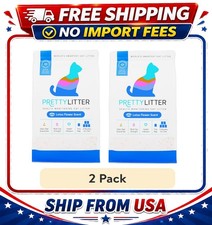 2 Pack PrettyLitter Health Monitoring Cat Litter, Lotus Flower Scent, 8lb