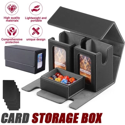 MARKENLOS Deck Box für MTG Sammelkarten Commander Display Sammelkartenbox Kartenaufbox