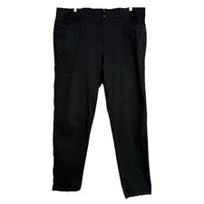 Lululemon ABC Pants 38x33 Black Classic Fit Trouser Warpstreme 5 Pocket LM5542SE