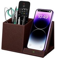 Desk Supplies Organizer, Multi-Functional Pencil Pen Holder with Wireless Cha...
