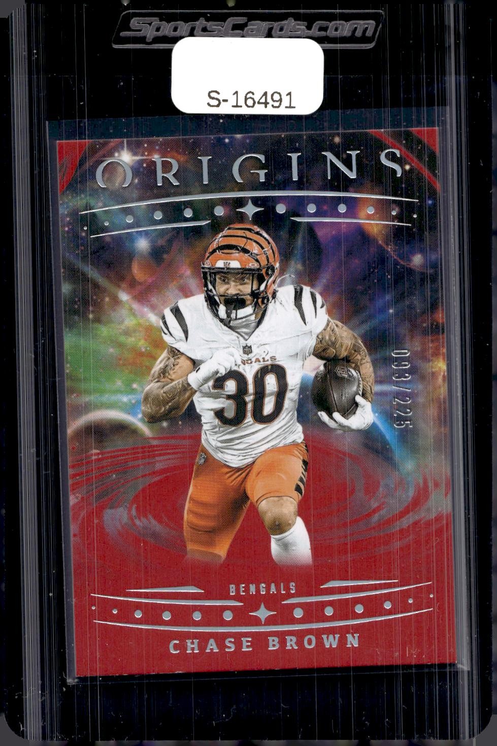 2025 Panini Origins #47 Chase Brown Red #/225