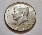1969‑D Kennedy Half Dollar • 40% Silver • Circulated • X113