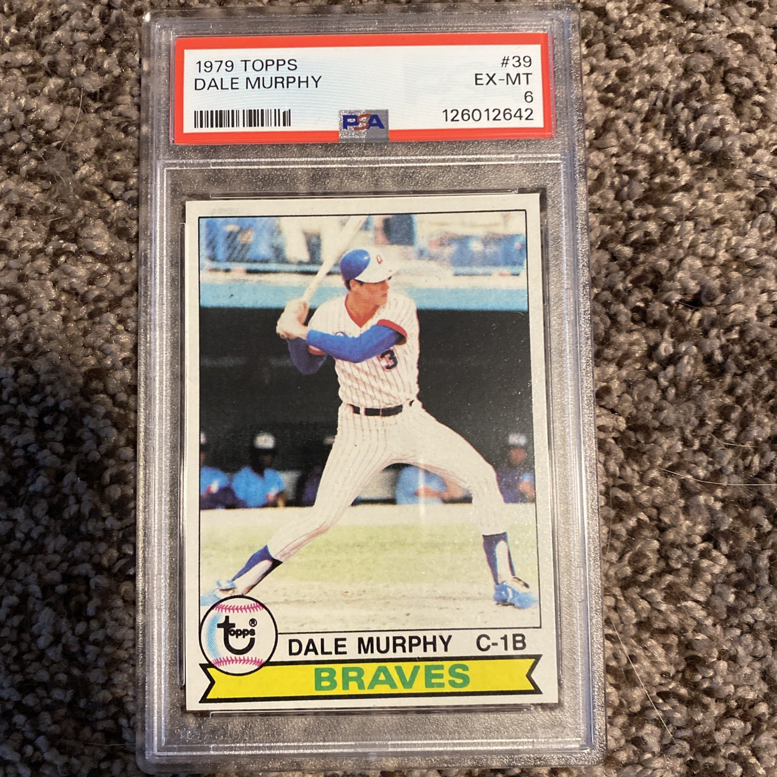 1979 Topps Dale Murphy 39 PSA 6