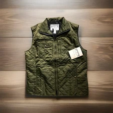 Schaefer Outfitters Ladies Marena Quilted Vest Size Large Color Olive
