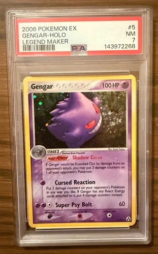 Gengar 5/92 Legend Maker Holo PSA graded