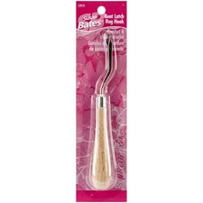 Susan Bates 12919 Bent Latch Hook 6.25"-Wood Handle